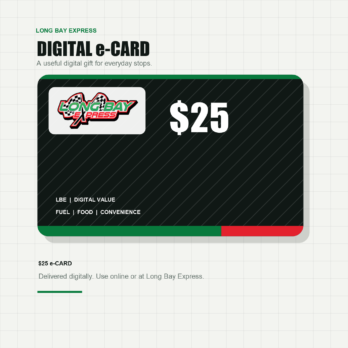 Long Bay Express $25 digital e-Card mockup